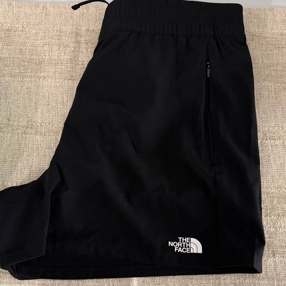 The North Face Black Athletic Shorts with Logo